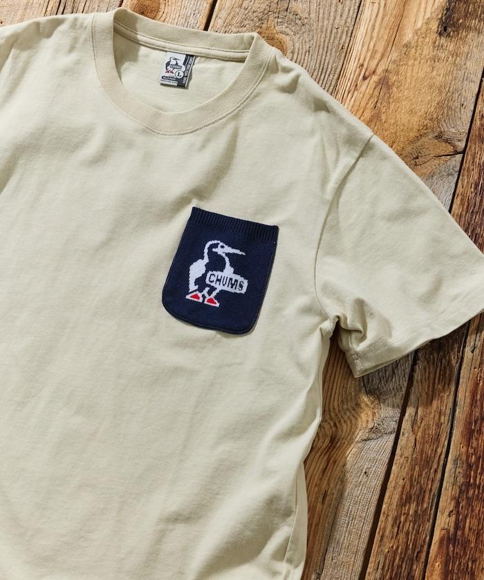 CHUMS×FREAK'S STORE 特別版 布比鳥 針織口袋 圓領 T恤