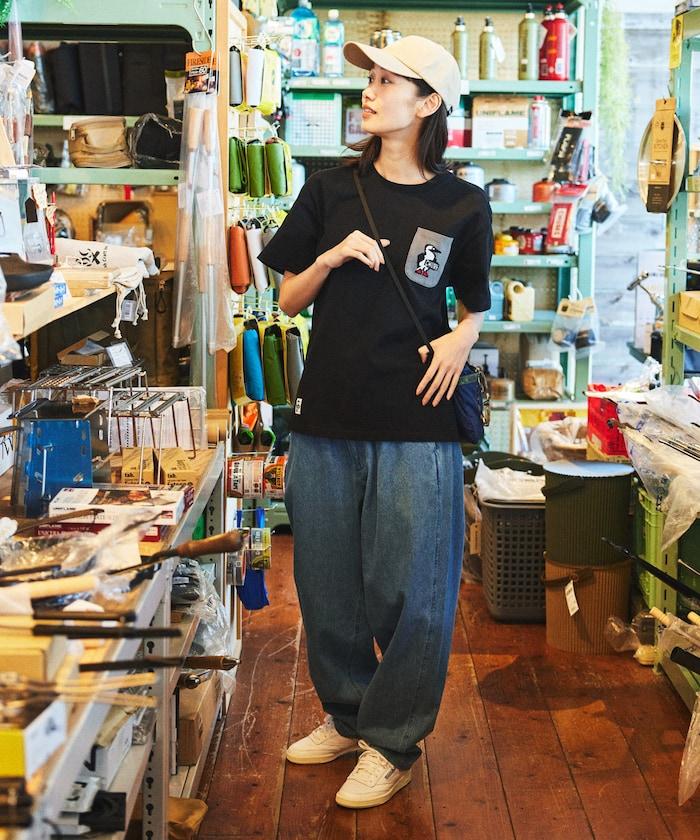 CHUMS×FREAK'S STORE 特別版 布比鳥 針織口袋 圓領 T恤