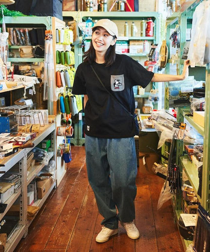 CHUMS×FREAK'S STORE 特別版 布比鳥 針織口袋 圓領 T恤