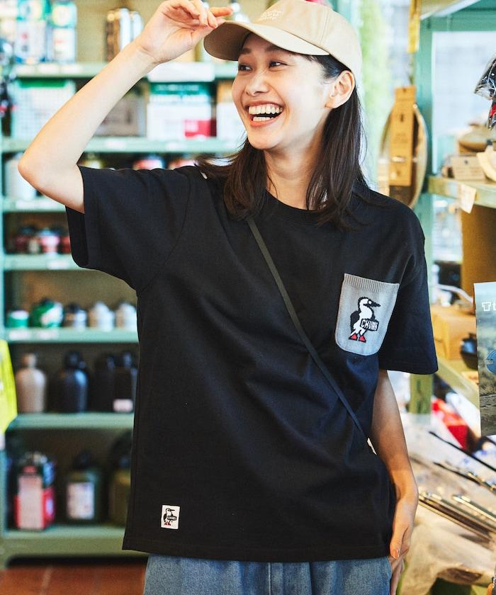 CHUMS×FREAK'S STORE 特別版 布比鳥 針織口袋 圓領 T恤