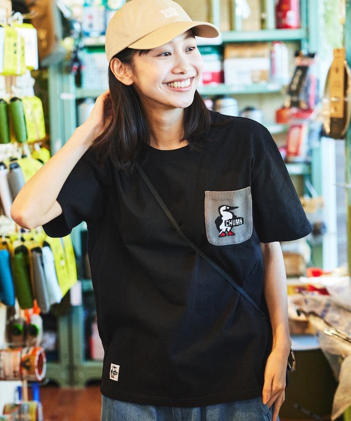 CHUMS×FREAK'S STORE 特別版 布比鳥 針織口袋 圓領 T恤