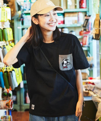 CHUMS×FREAK'S STORE 特別版 布比鳥 針織口袋 圓領 T恤