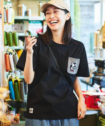 CHUMS×FREAK'S STORE 特別版 布比鳥 針織口袋 圓領 T恤