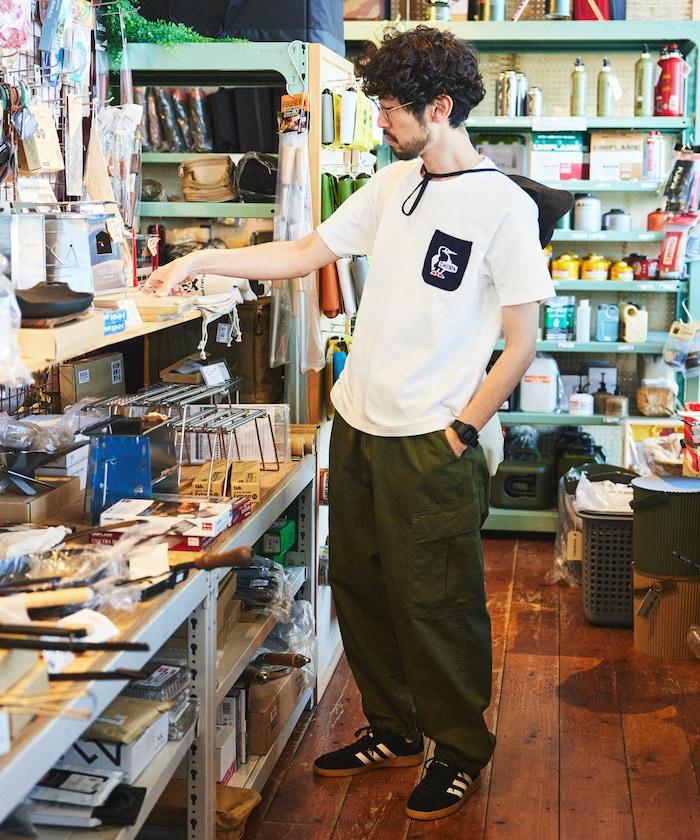 CHUMS×FREAK'S STORE 特別版 布比鳥 針織口袋 圓領 T恤