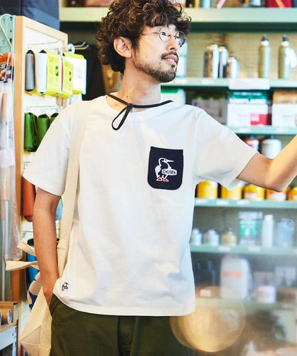CHUMS×FREAK'S STORE 特別版 布比鳥 針織口袋 圓領 T恤