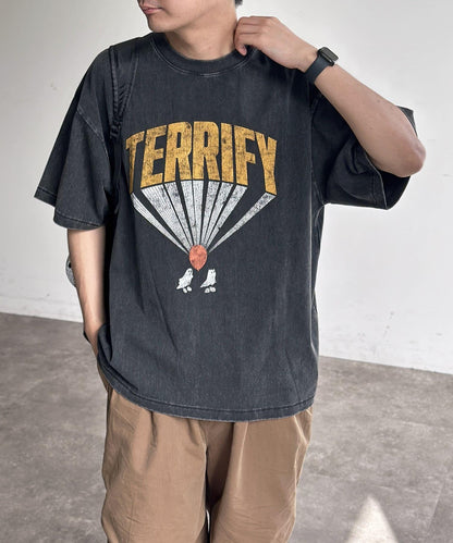 粉末處理復古風T-shirt