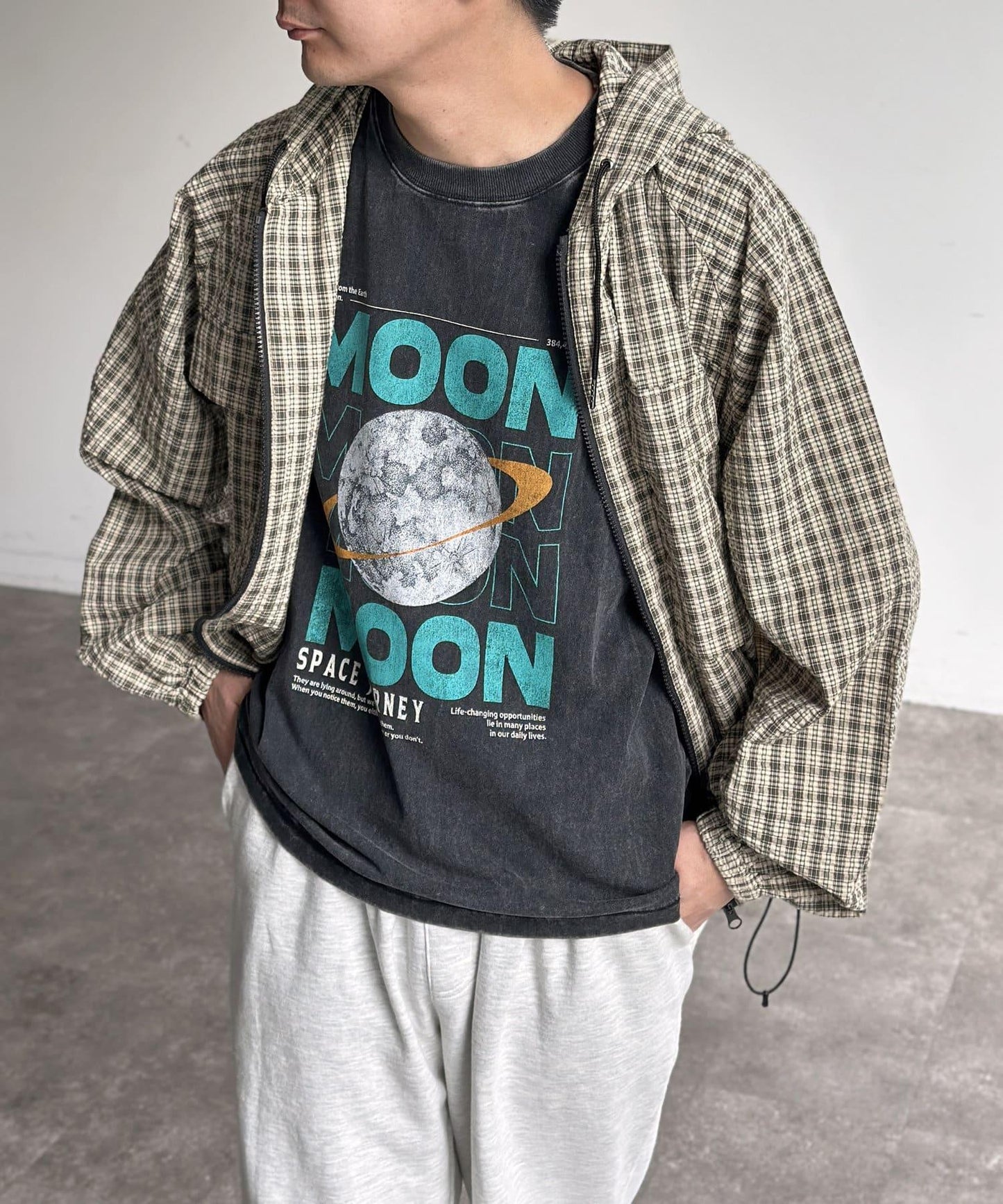 粉末處理復古風T-shirt