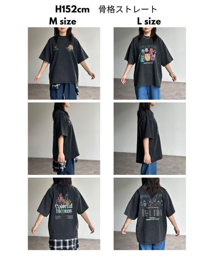 粉末處理復古風T-shirt