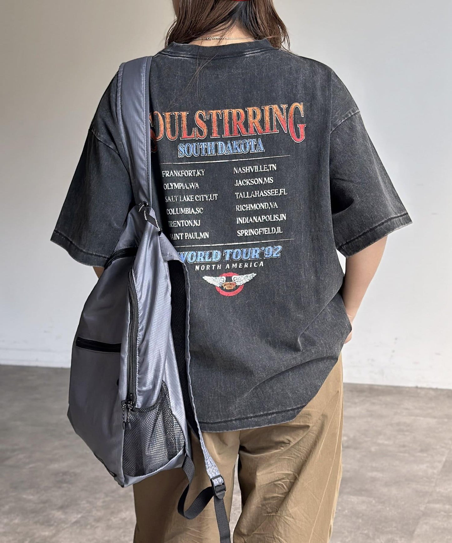 粉末處理復古風T-shirt