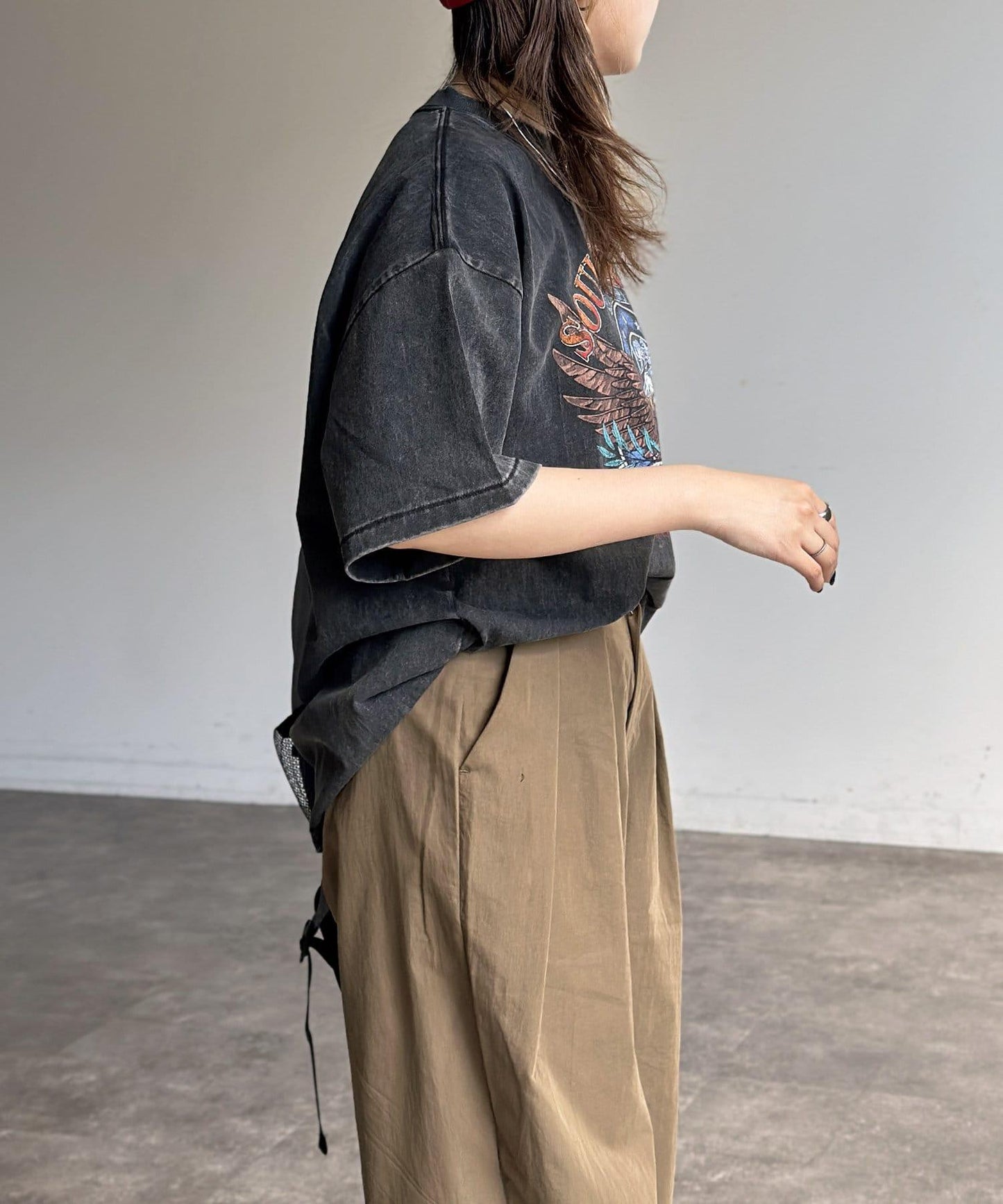 粉末處理復古風T-shirt