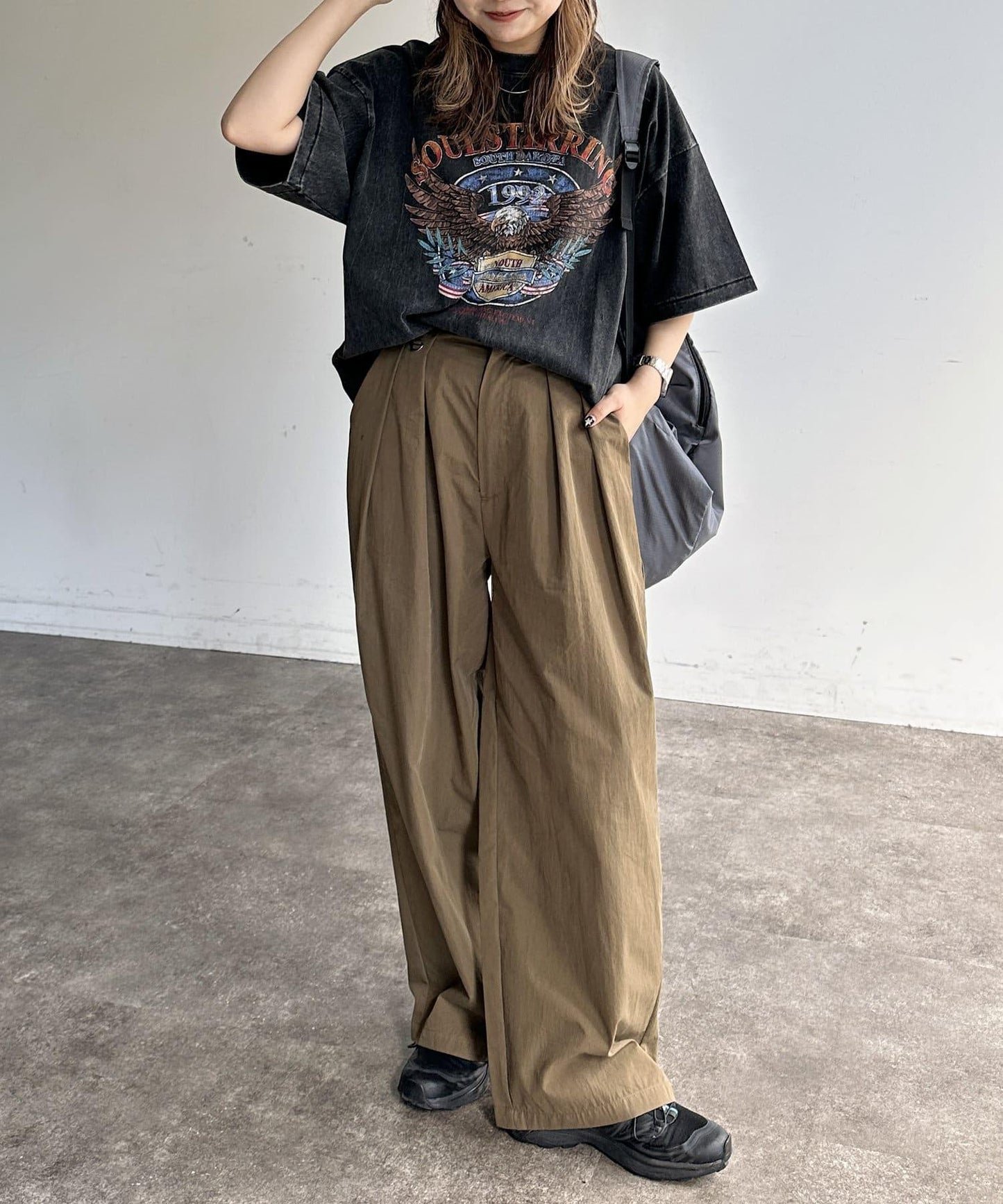 粉末處理復古風T-shirt