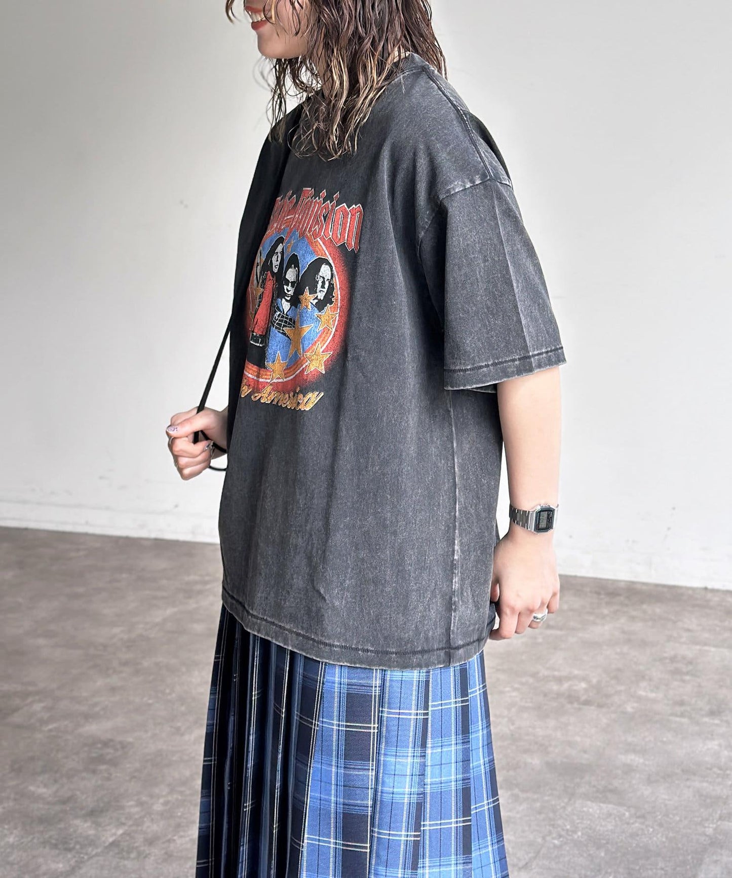 粉末處理復古風T-shirt