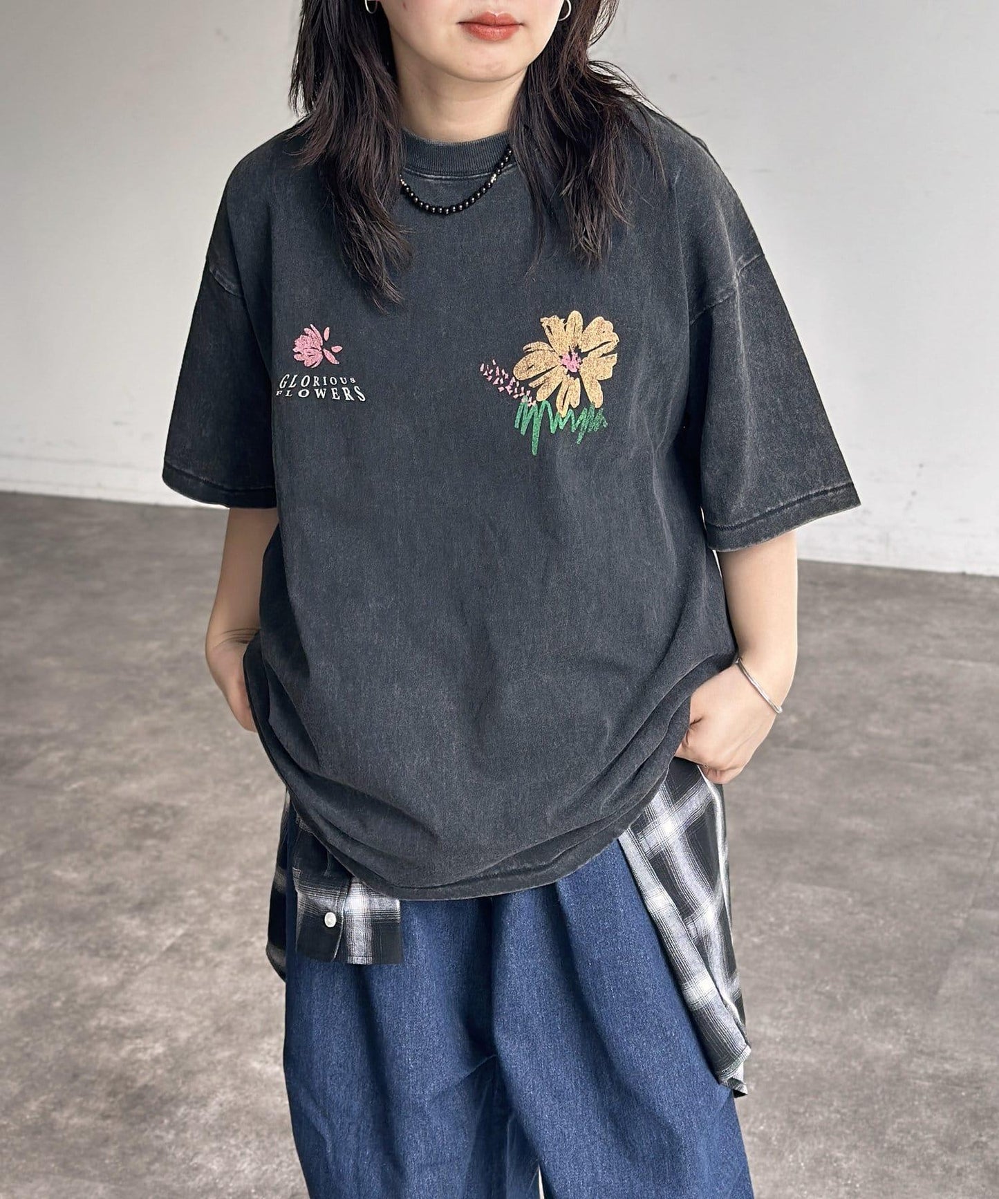 粉末處理復古風T-shirt