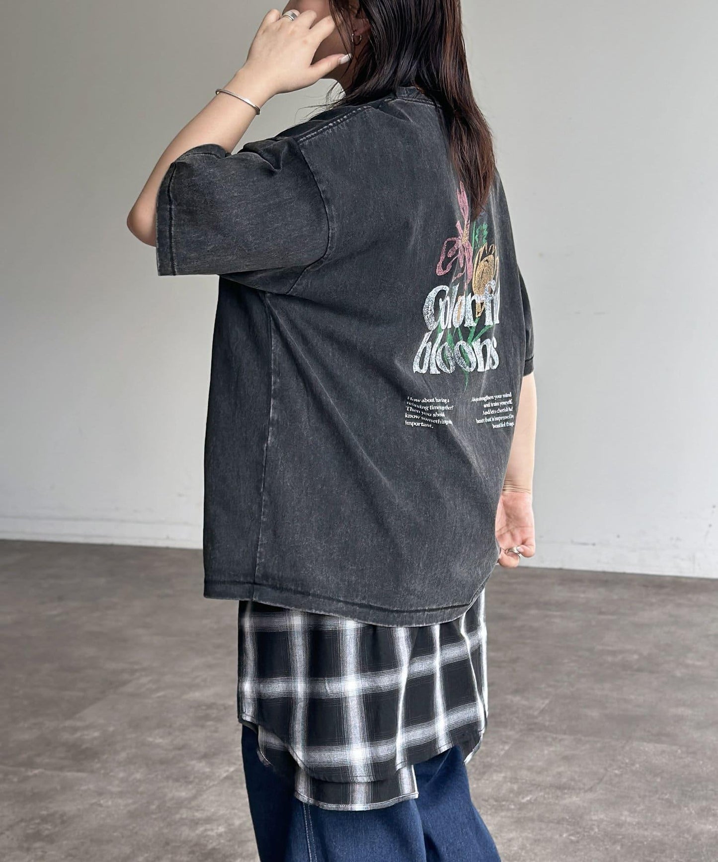 粉末處理復古風T-shirt