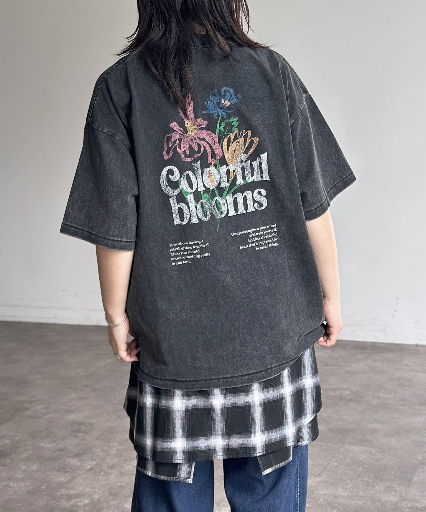 粉末處理復古風T-shirt