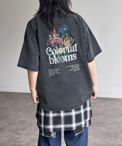 粉末處理復古風T-shirt