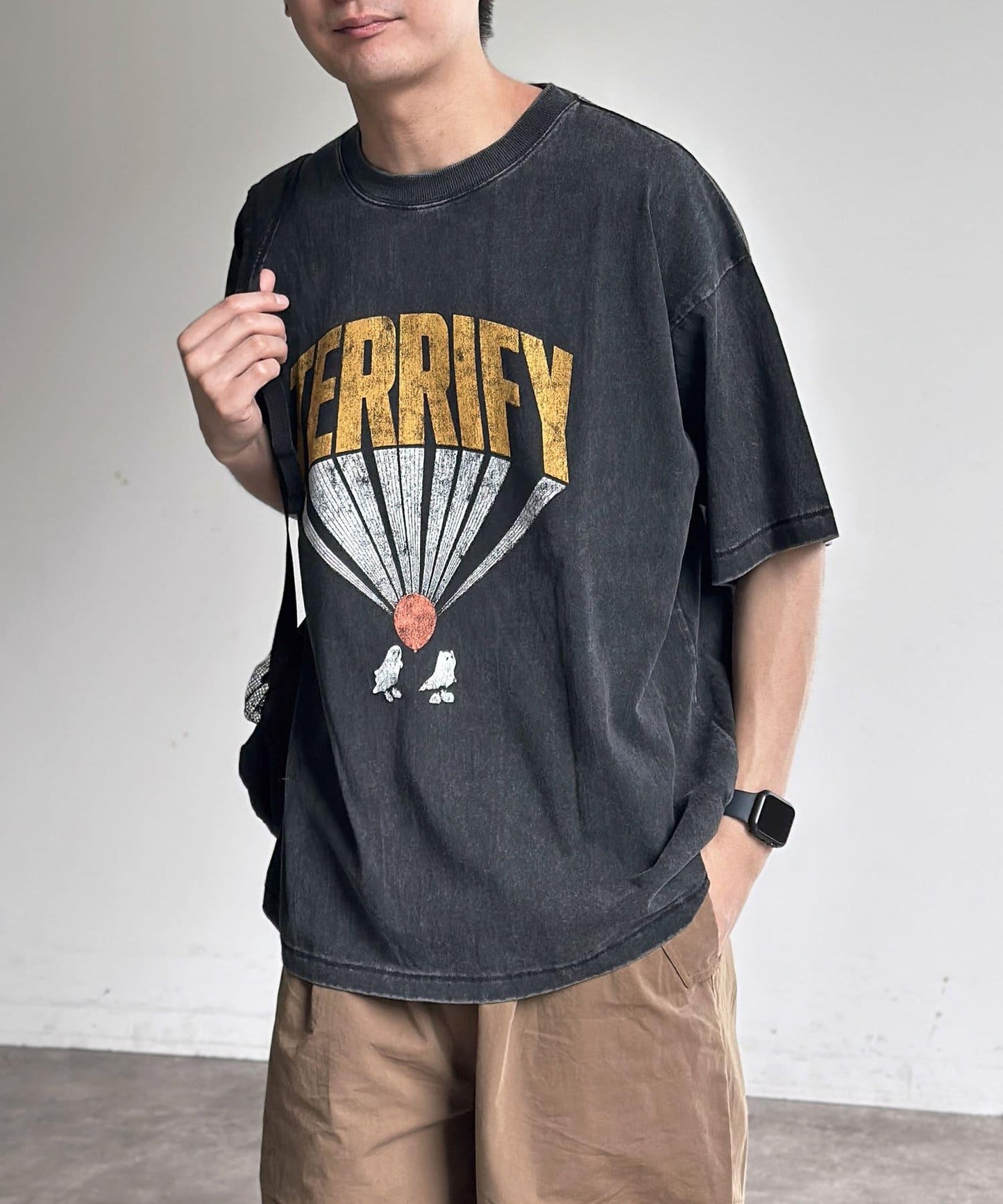 粉末處理復古風T-shirt