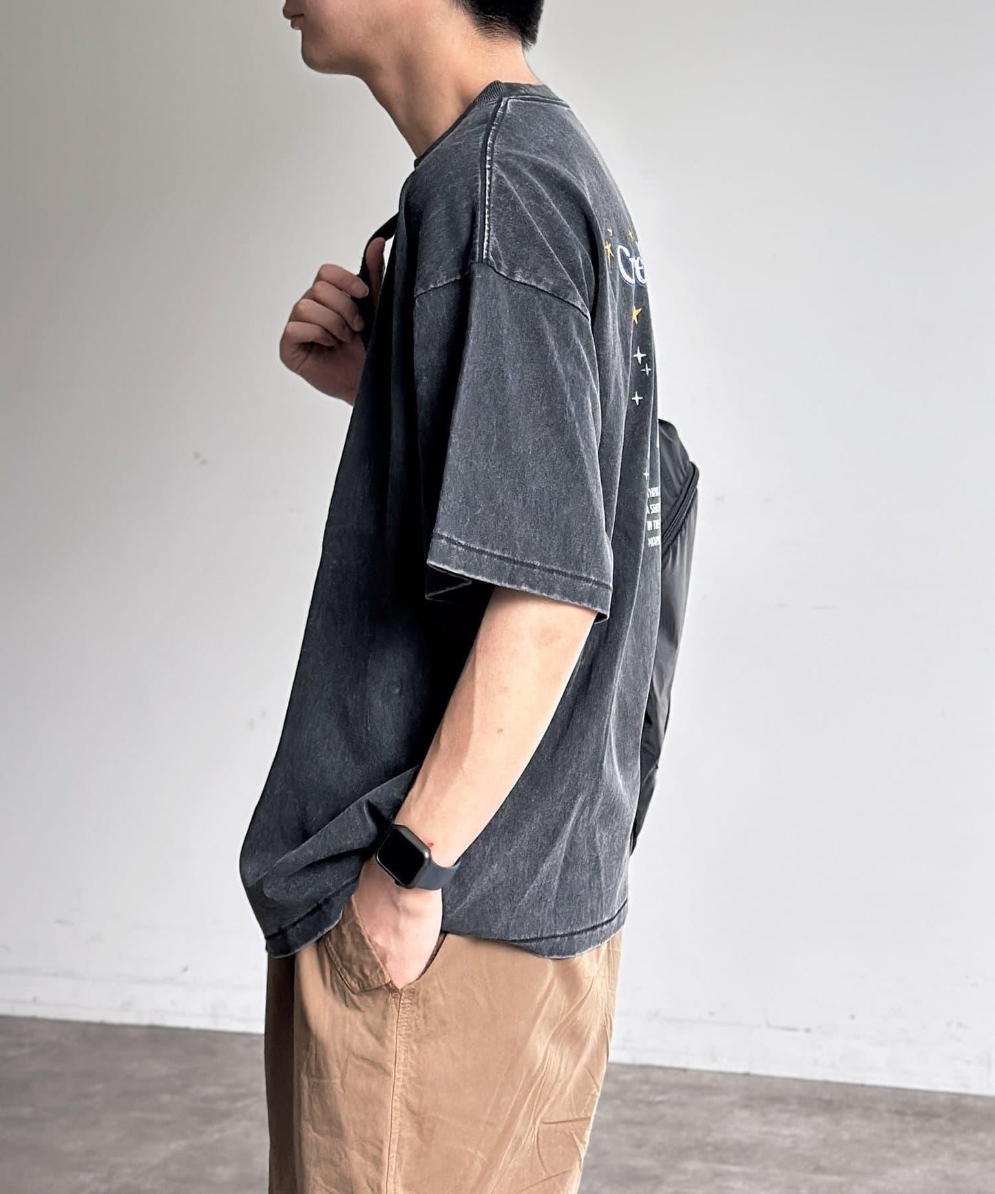 粉末處理復古風T-shirt