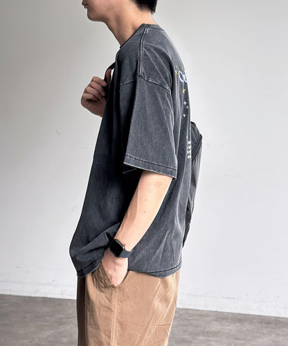 粉末處理復古風T-shirt