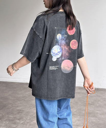 粉末處理復古風T-shirt