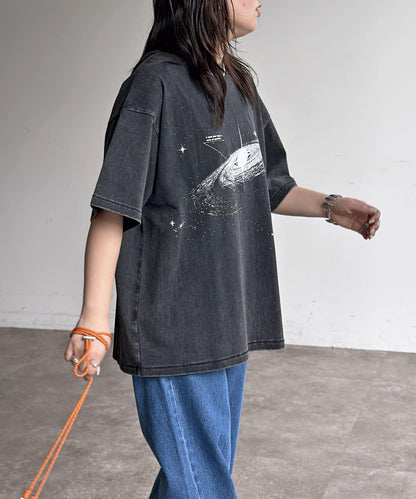 粉末處理復古風T-shirt