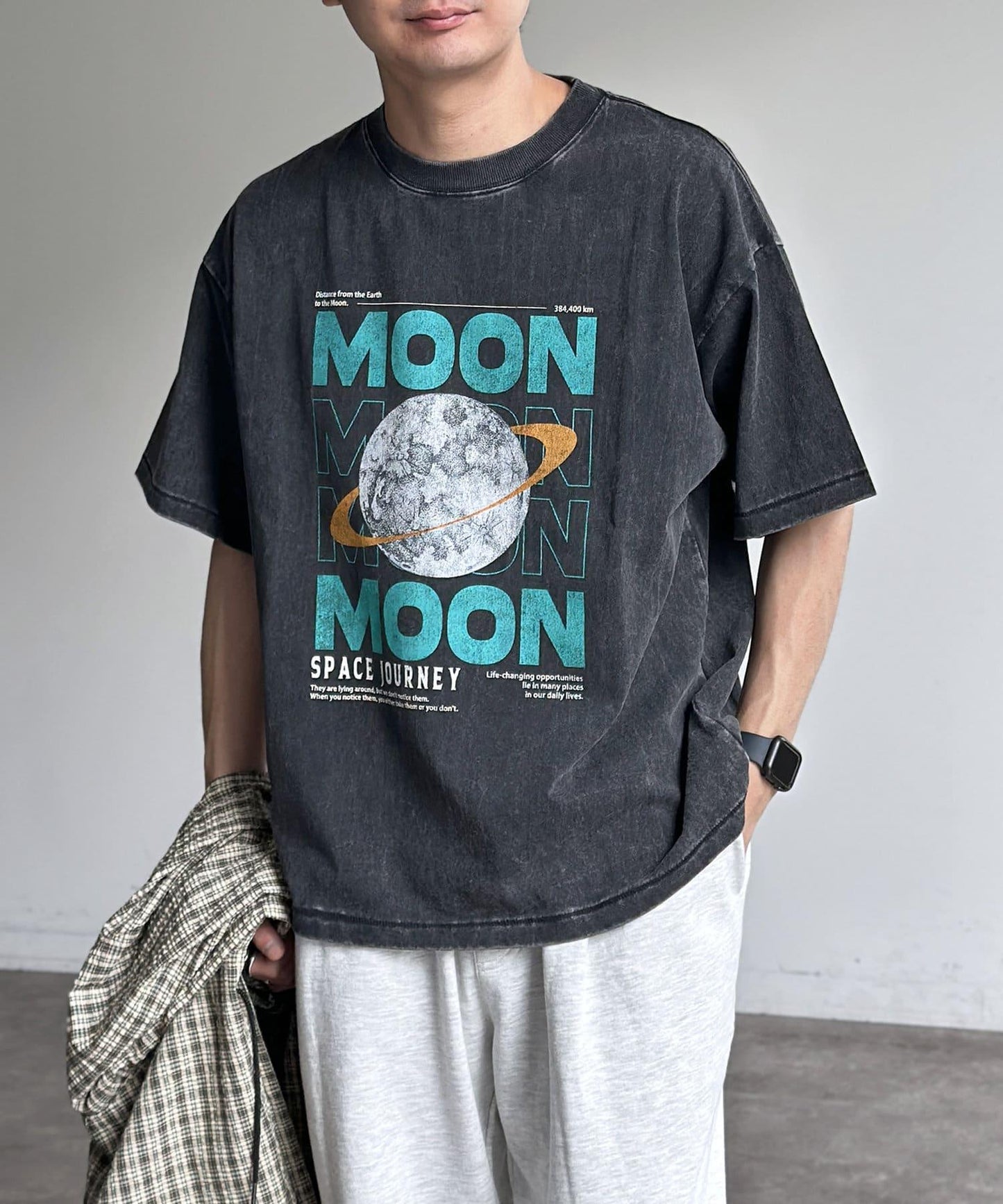 粉末處理復古風T-shirt