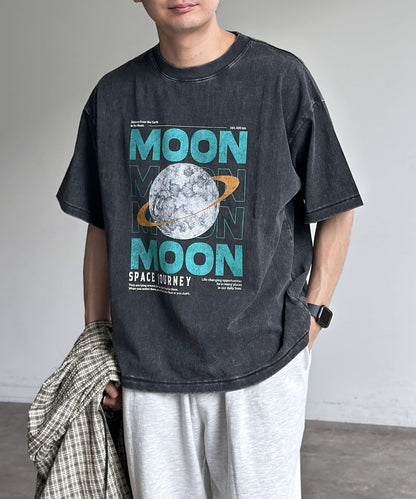 粉末處理復古風T-shirt