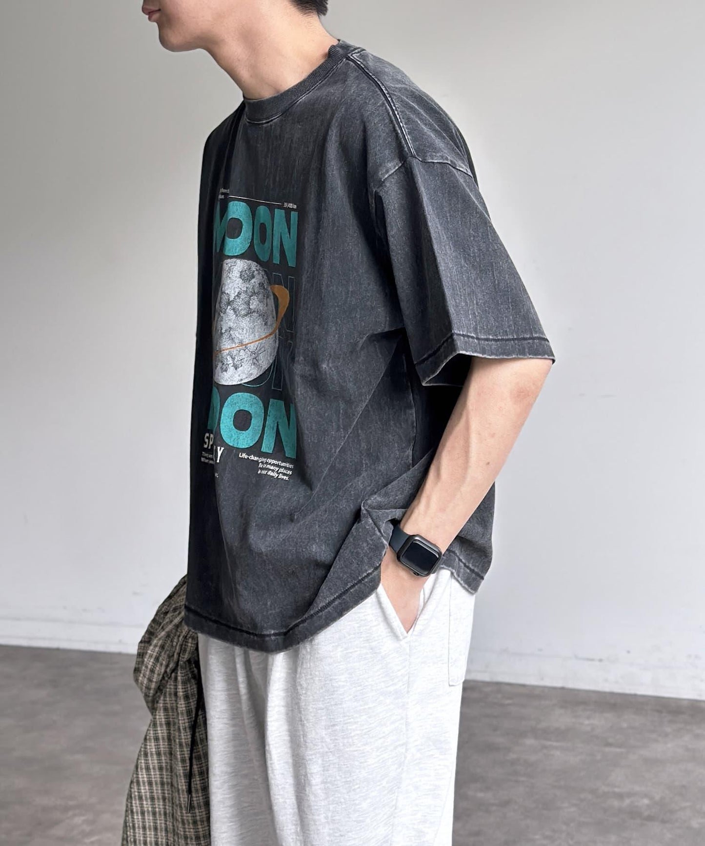 粉末處理復古風T-shirt