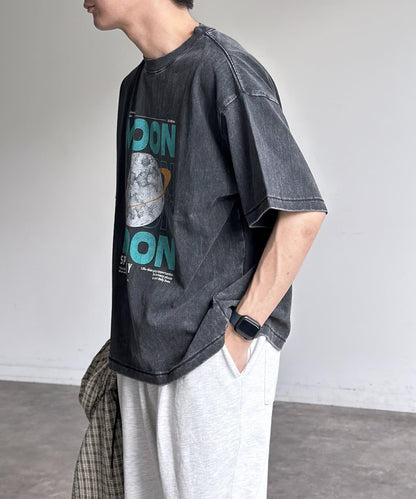 粉末處理復古風T-shirt