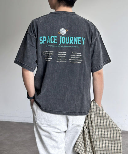 粉末處理復古風T-shirt