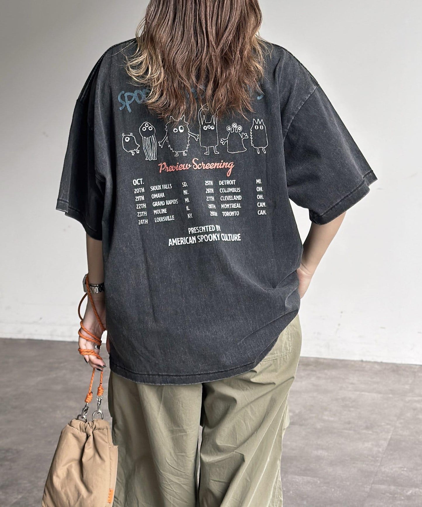 粉末處理復古風T-shirt