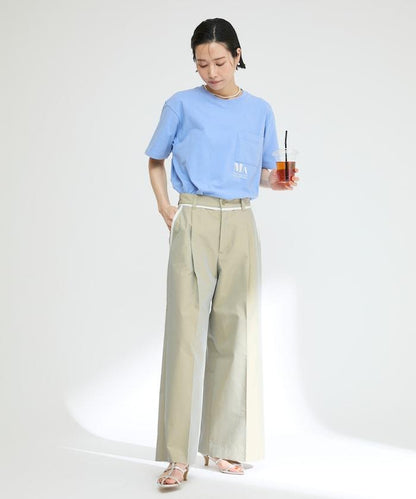 概念印花口袋T恤