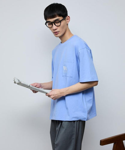 MA概念印花口袋T恤