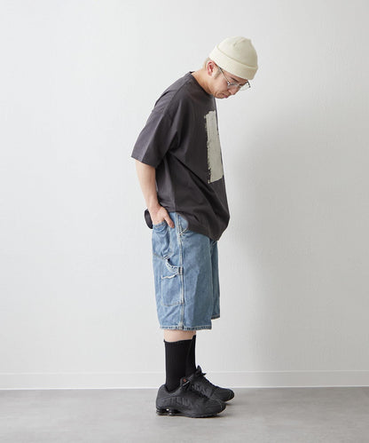 【NUNIFE/】箔印花大T-shirt