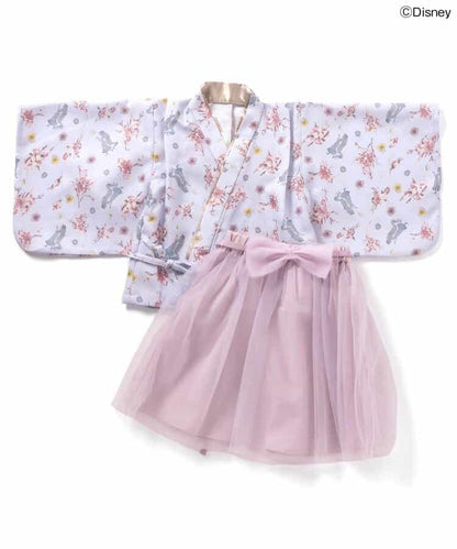 《迪士尼》角色/公主 簡易梳妝蕾絲寬褲