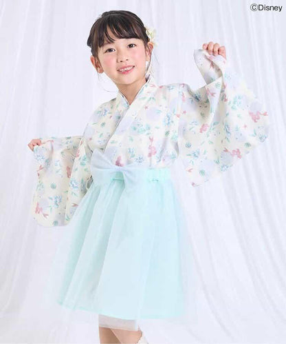 《迪士尼》角色/公主 簡易梳妝蕾絲寬褲