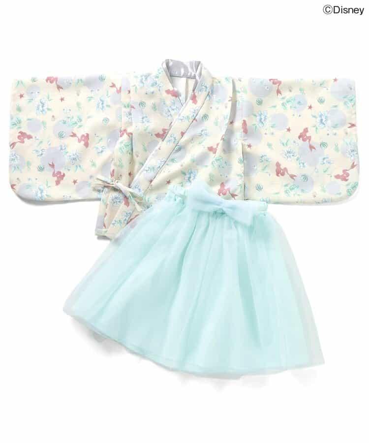 《迪士尼》角色/公主 簡易梳妝蕾絲寬褲