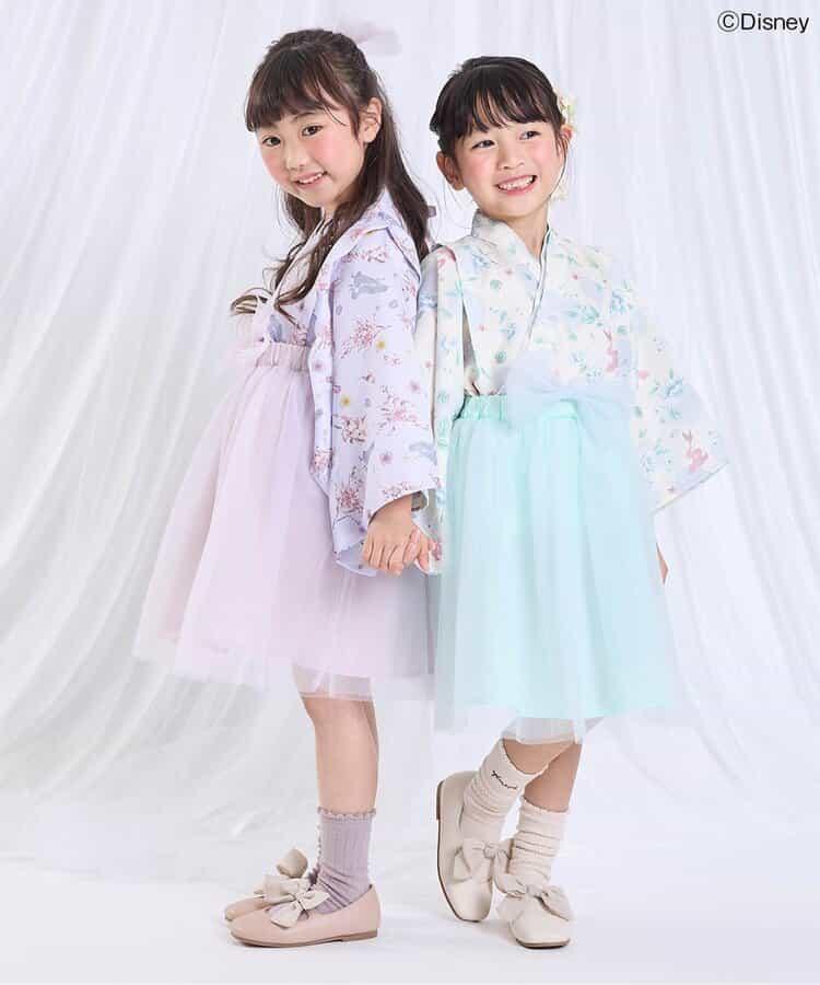 《迪士尼》角色/公主 簡易梳妝蕾絲寬褲