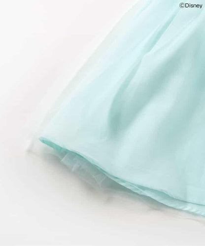 《迪士尼》角色/公主 簡易梳妝蕾絲寬褲