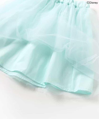《迪士尼》角色/公主 簡易梳妝蕾絲寬褲
