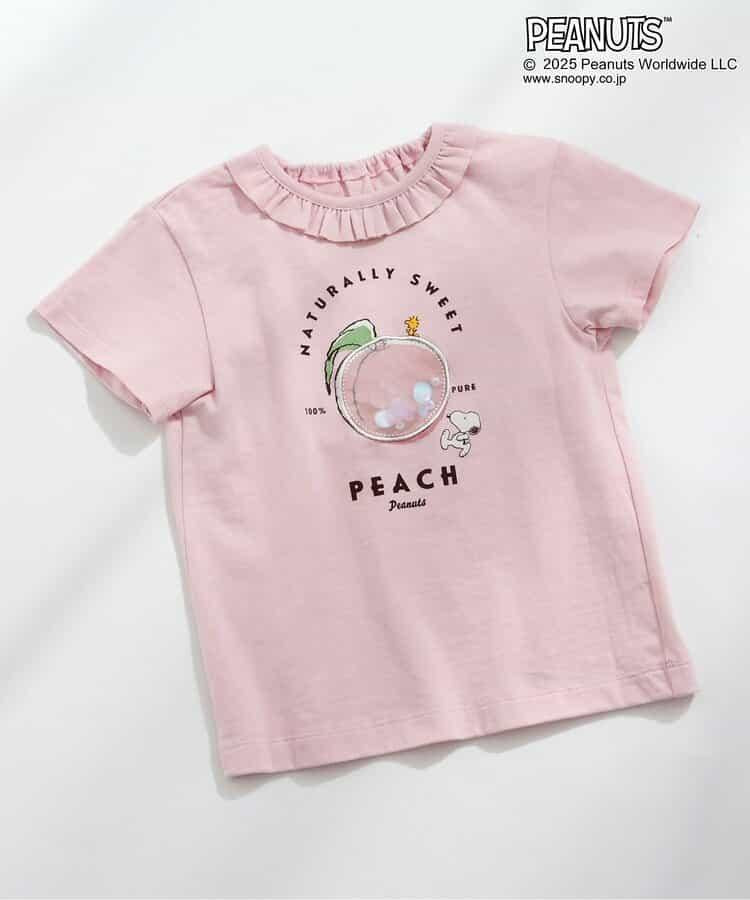 《花生漫畫》 帶褶邊水果圖案T恤