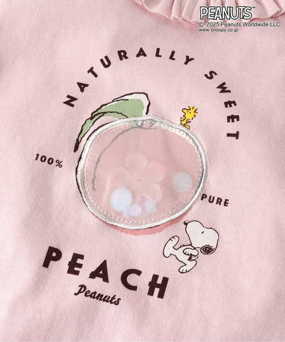 《花生漫畫》 帶褶邊水果圖案T恤