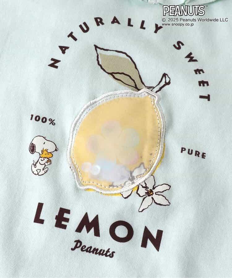 《花生漫畫》 帶褶邊水果圖案T恤