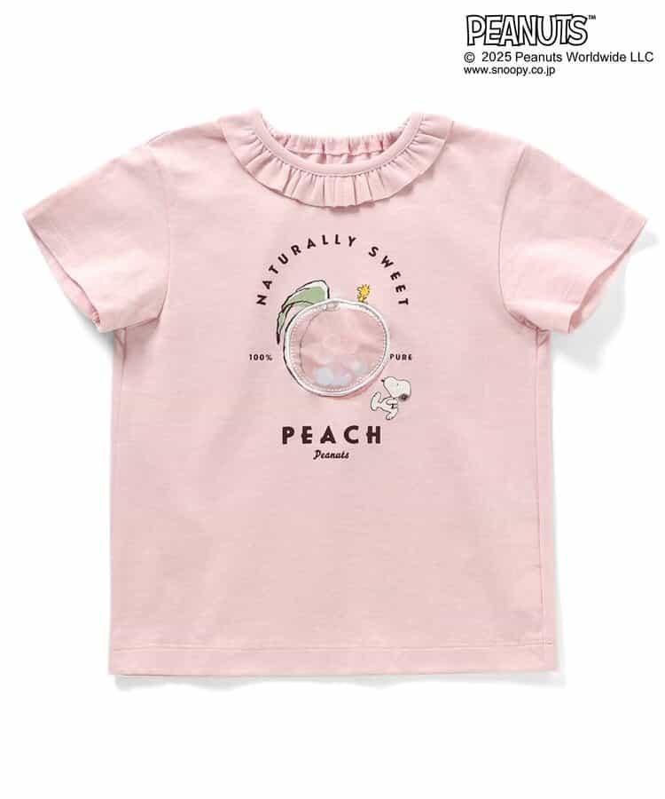 《花生漫畫》 帶褶邊水果圖案T恤
