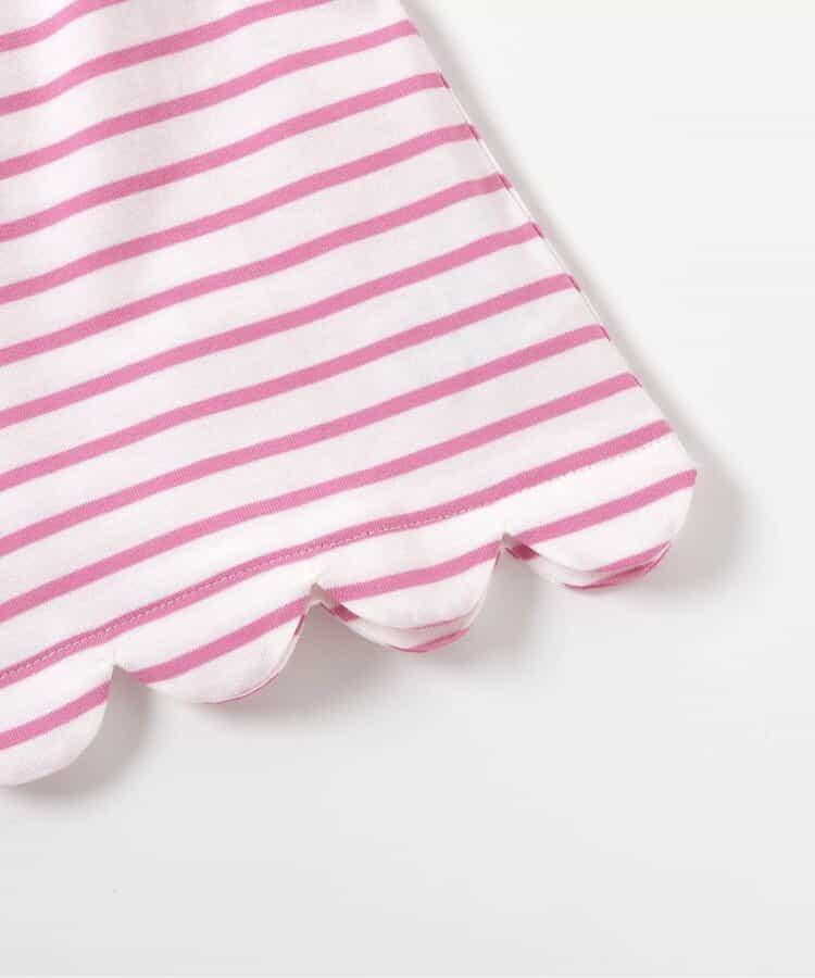 下襬扇邊心形圖案T恤