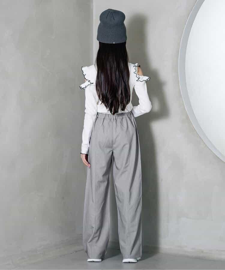 中線寬鬆褲
