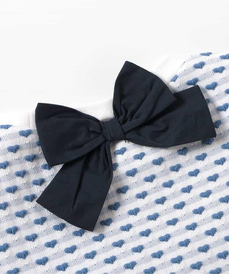 扇邊心形提花T恤