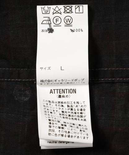 馬德拉斯印花塗層工裝襯衫