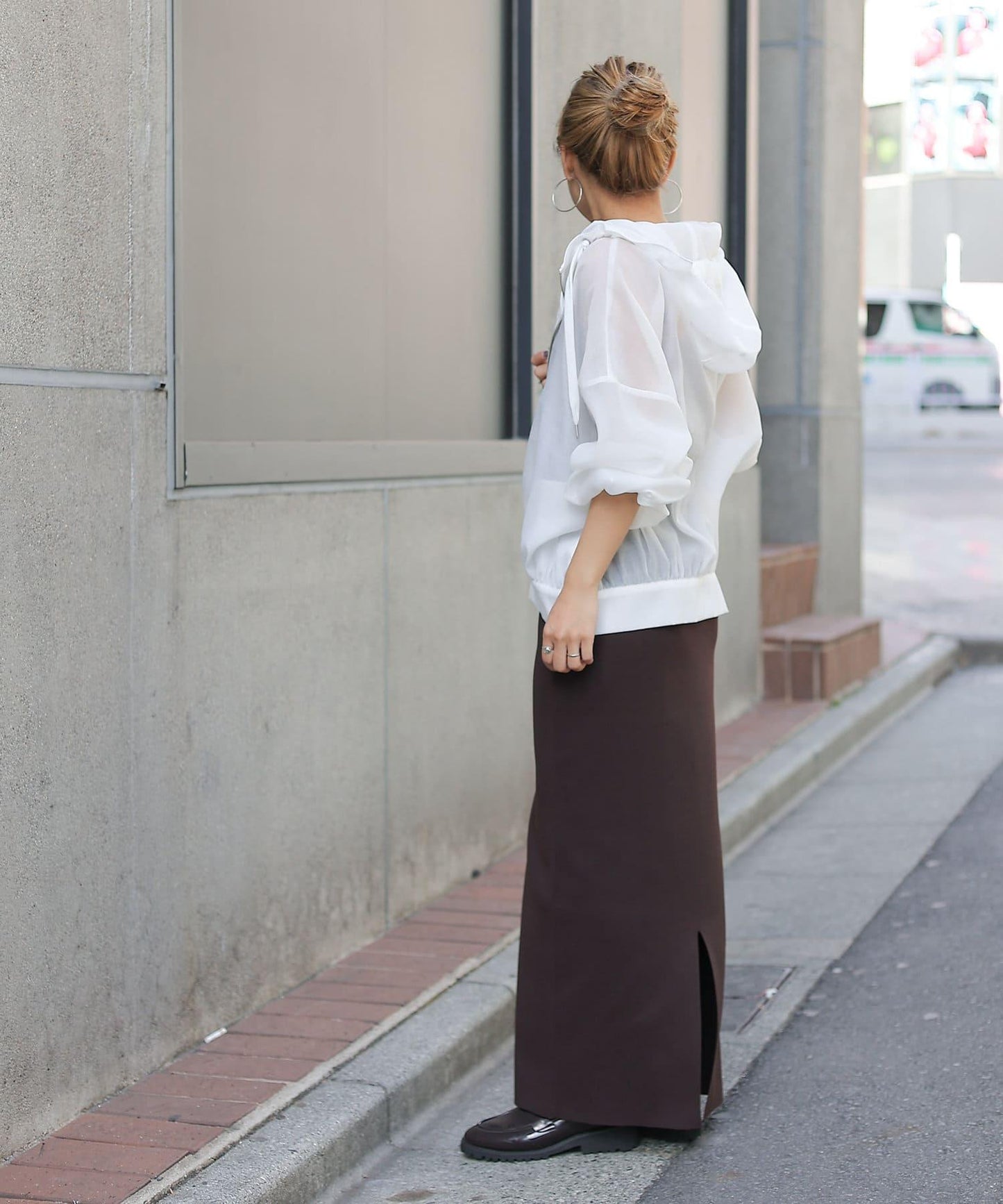 透明滌綸煮沸帶帽羽絨服