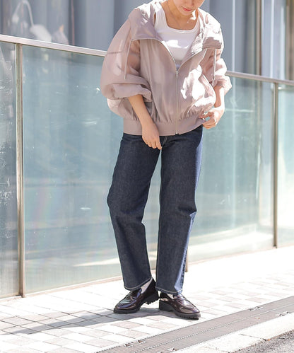 透明滌綸煮沸帶帽羽絨服